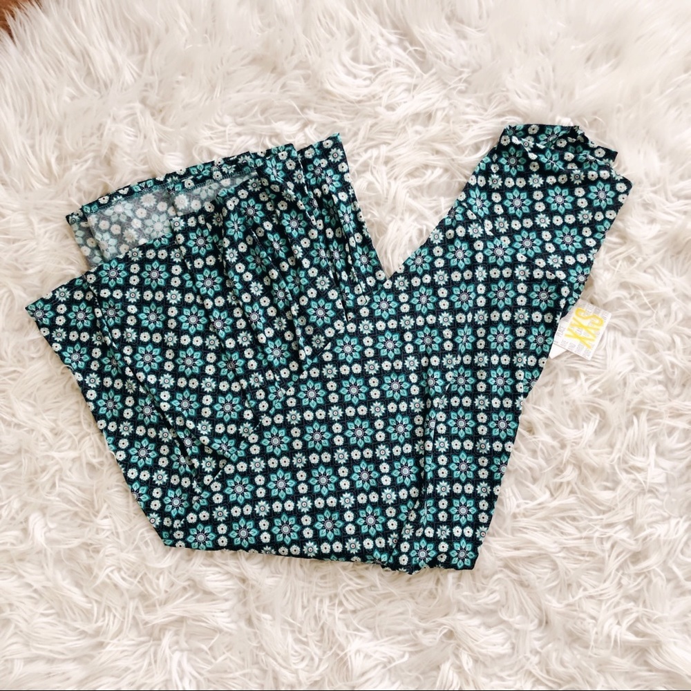 NEW • Lularoe • Maxi Flora Print Blue Skirt XXS
